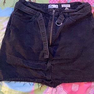 cute denim black skirt